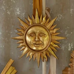 Golden Sun Wall Medallion
