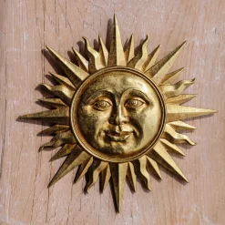 Golden Sun Wall Medallion