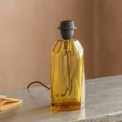 Granville Mustard Glass Table Lamp