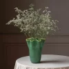 Green and Yellow Ruffle Vase - Large