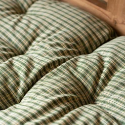 Green Check Bed Roll