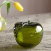 Green Glass Apple Ornament