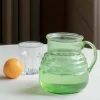Green Glass Handle Jug