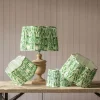 Green Ikat Flower Empire Lamp Shades