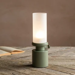 Green LED Oil Lamp