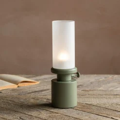 Green LED Oil Lamp