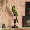 Green Parrot on a Perch