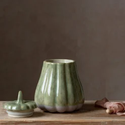 Green Pumpkin Jar