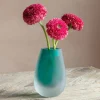 Green Sandblasted Vase