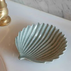 Green Shell Soap Dish