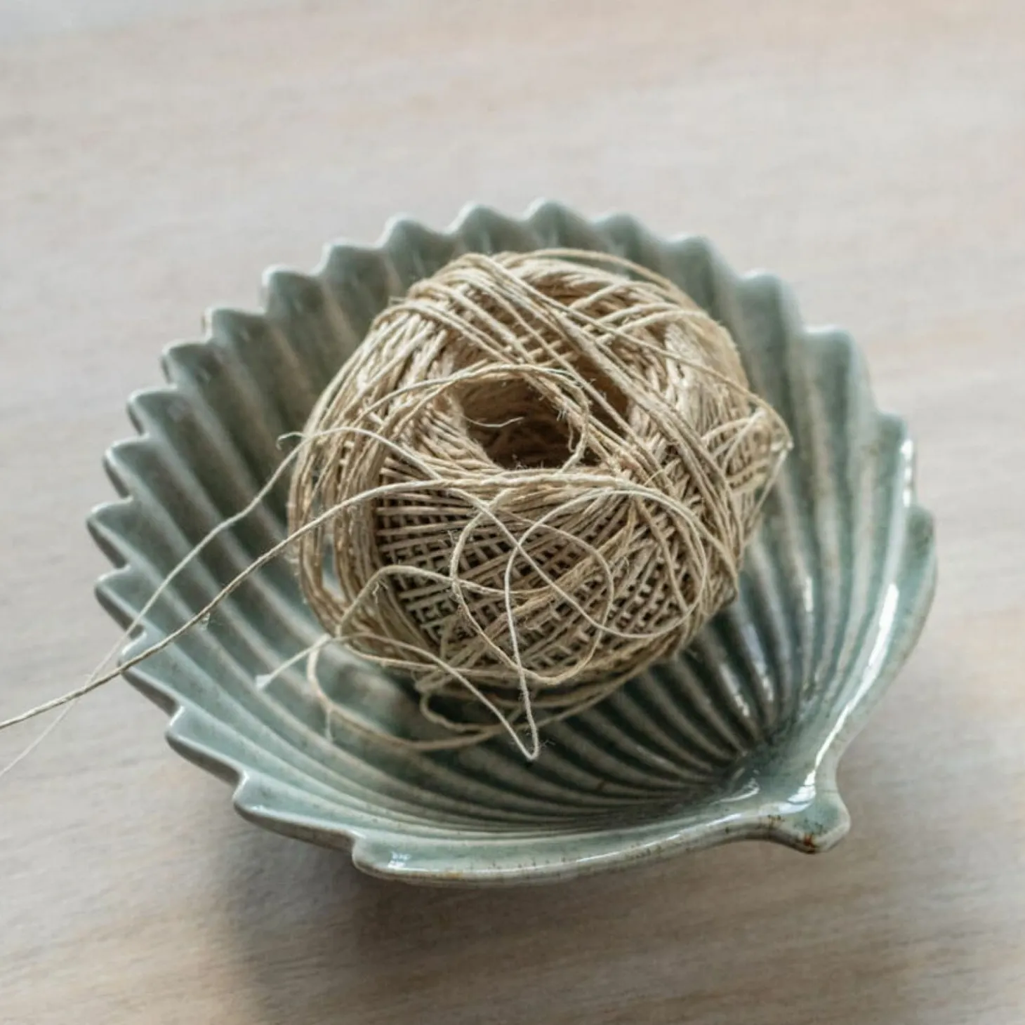 Green Shell Soap Dish