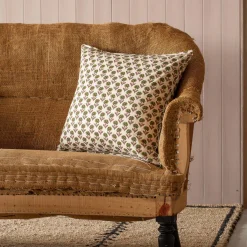 Green Stem Square Cushion