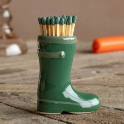 Green Welly Match Strikes