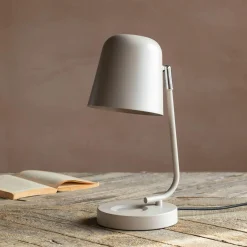 Grey Angled Table Lamp