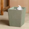Grey Faux Shagreen Bin