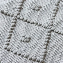 Grey Loop Bath Mat 50 x 90cm