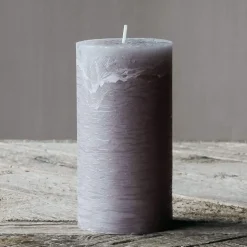 Grey Pillar Candles