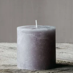 Grey Pillar Candles