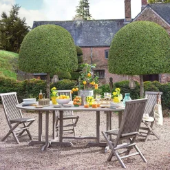 Grey Teak 10 Seater Garden Table