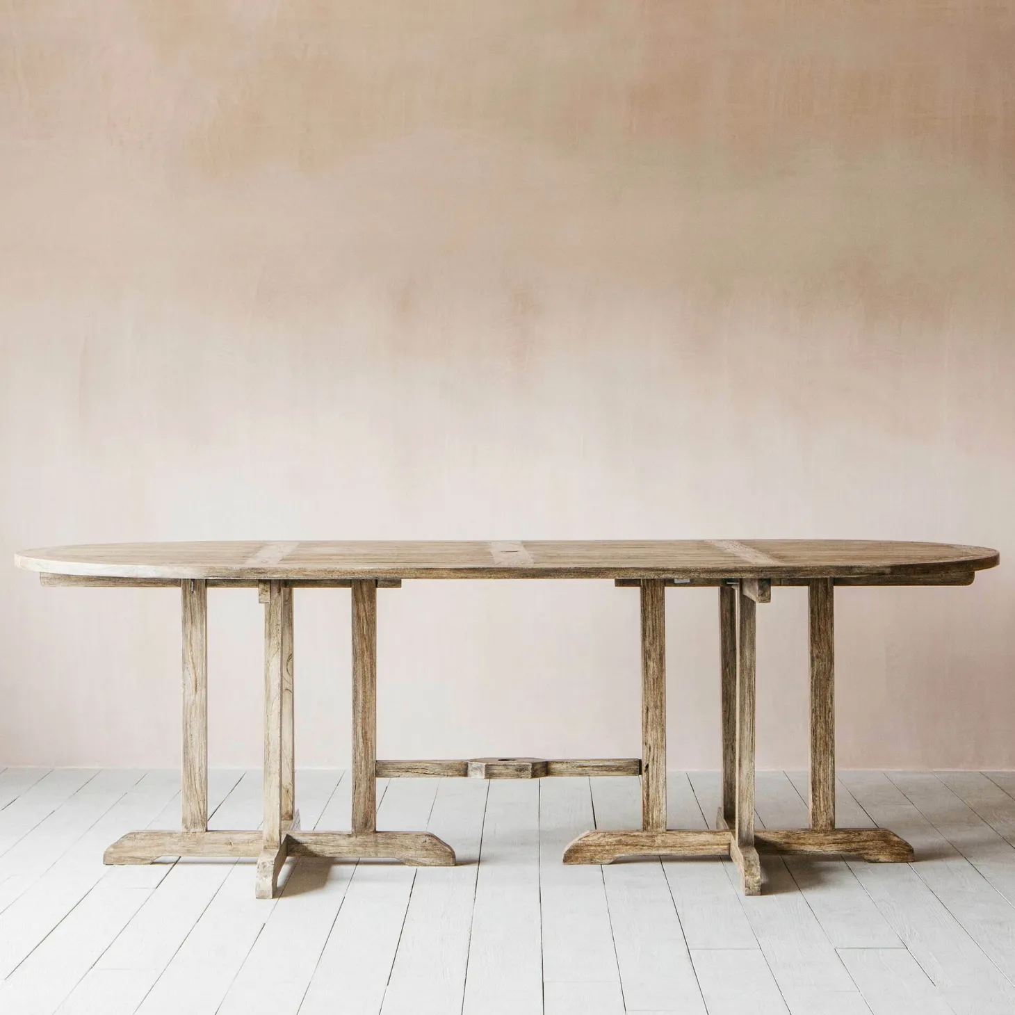 Grey Teak 10 Seater Garden Table