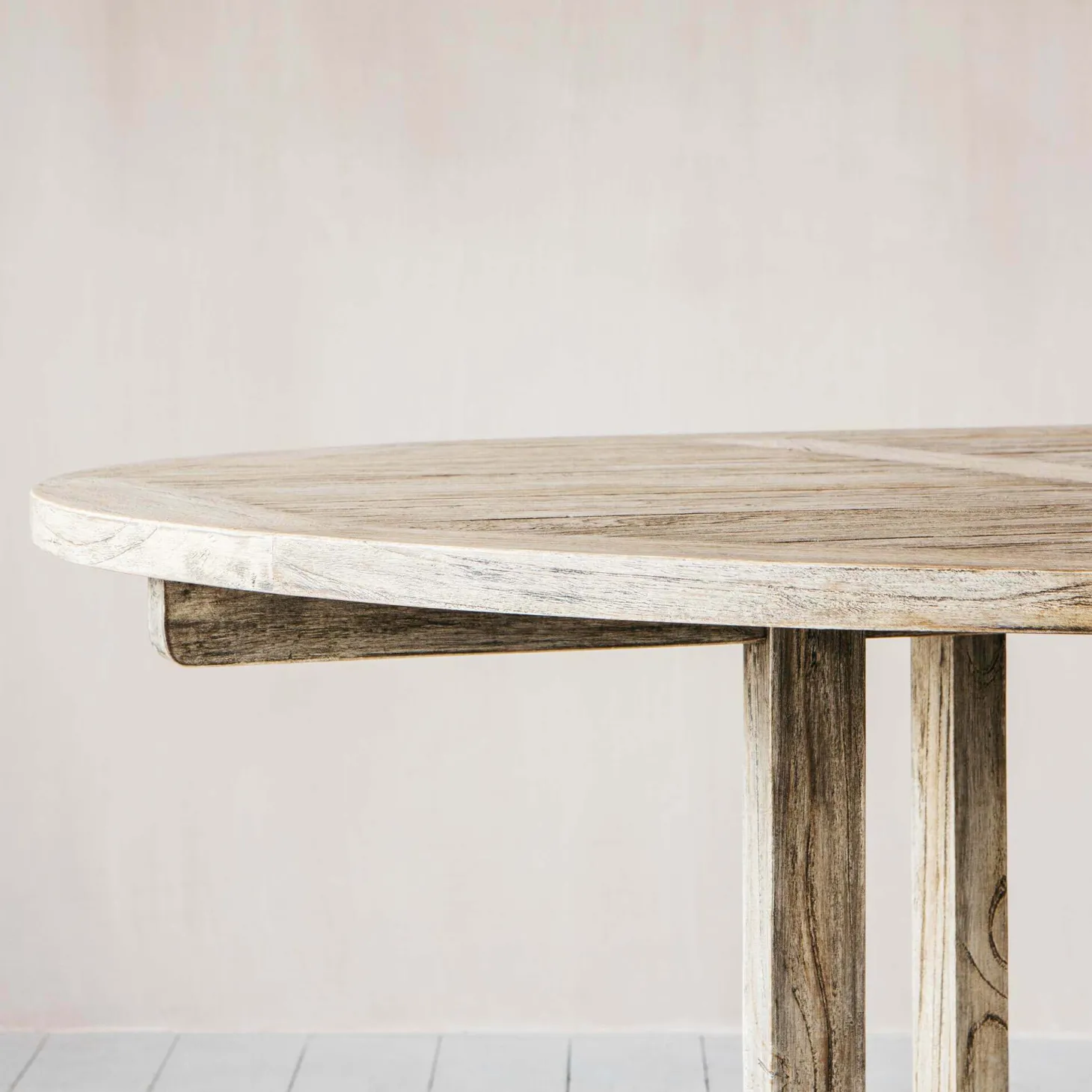 Grey Teak 10 Seater Garden Table