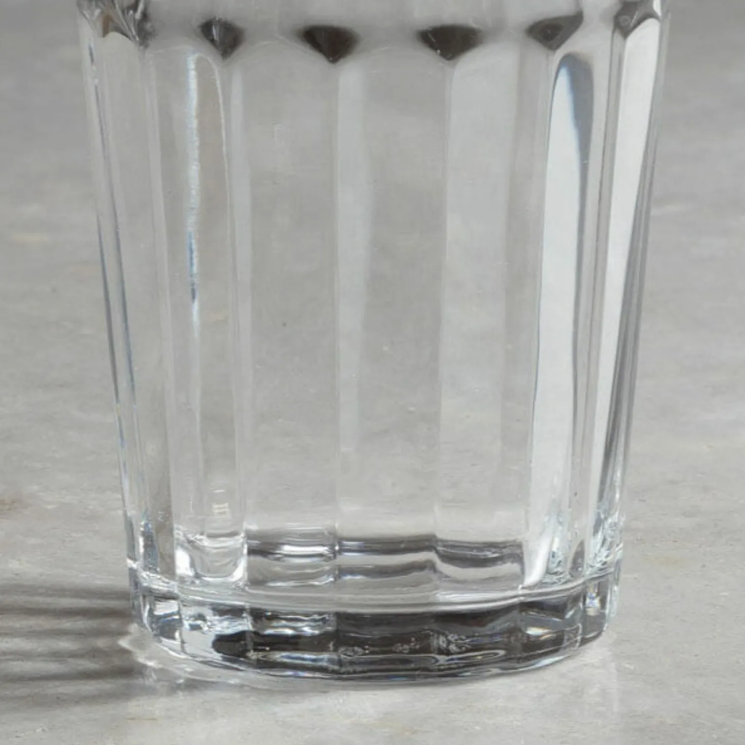 Grooved Glass Tumbler