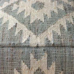 Haley Jute Kilim Pouffe