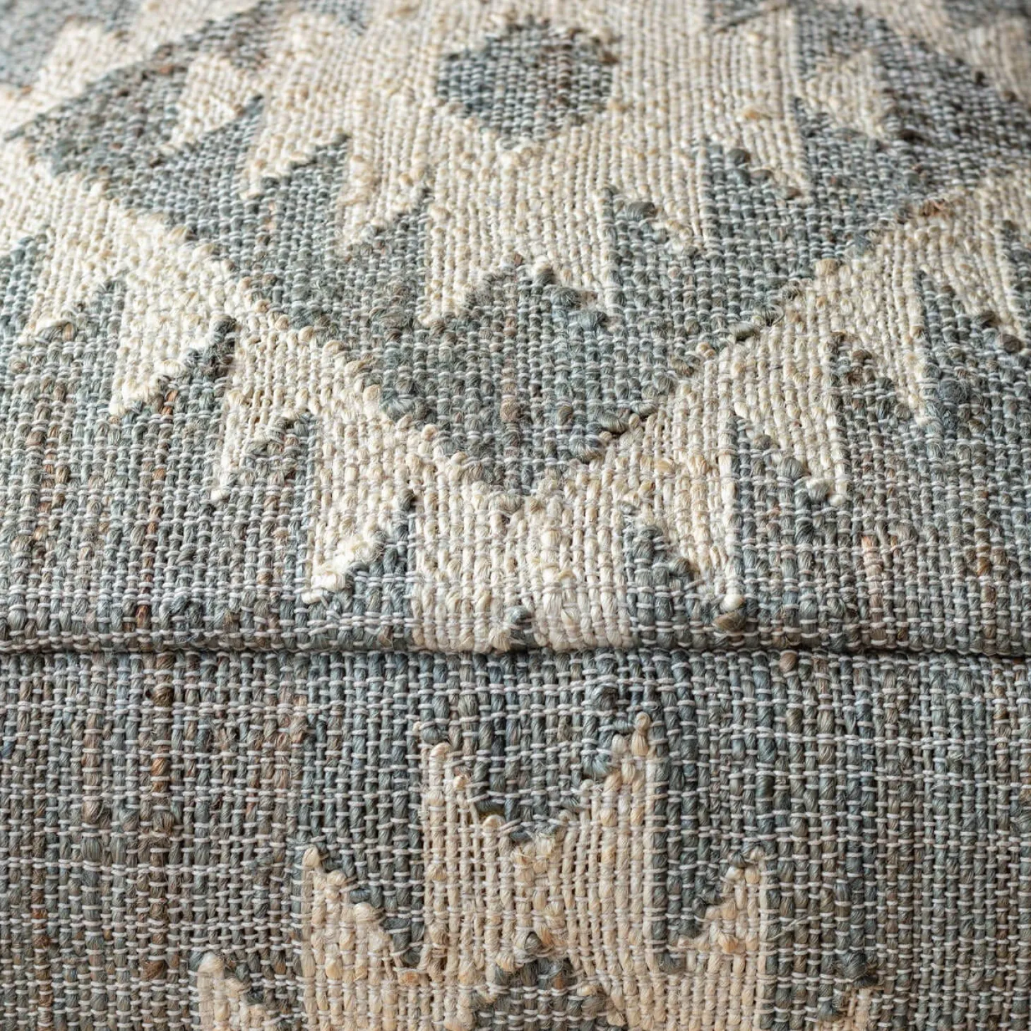 Haley Jute Kilim Pouffe