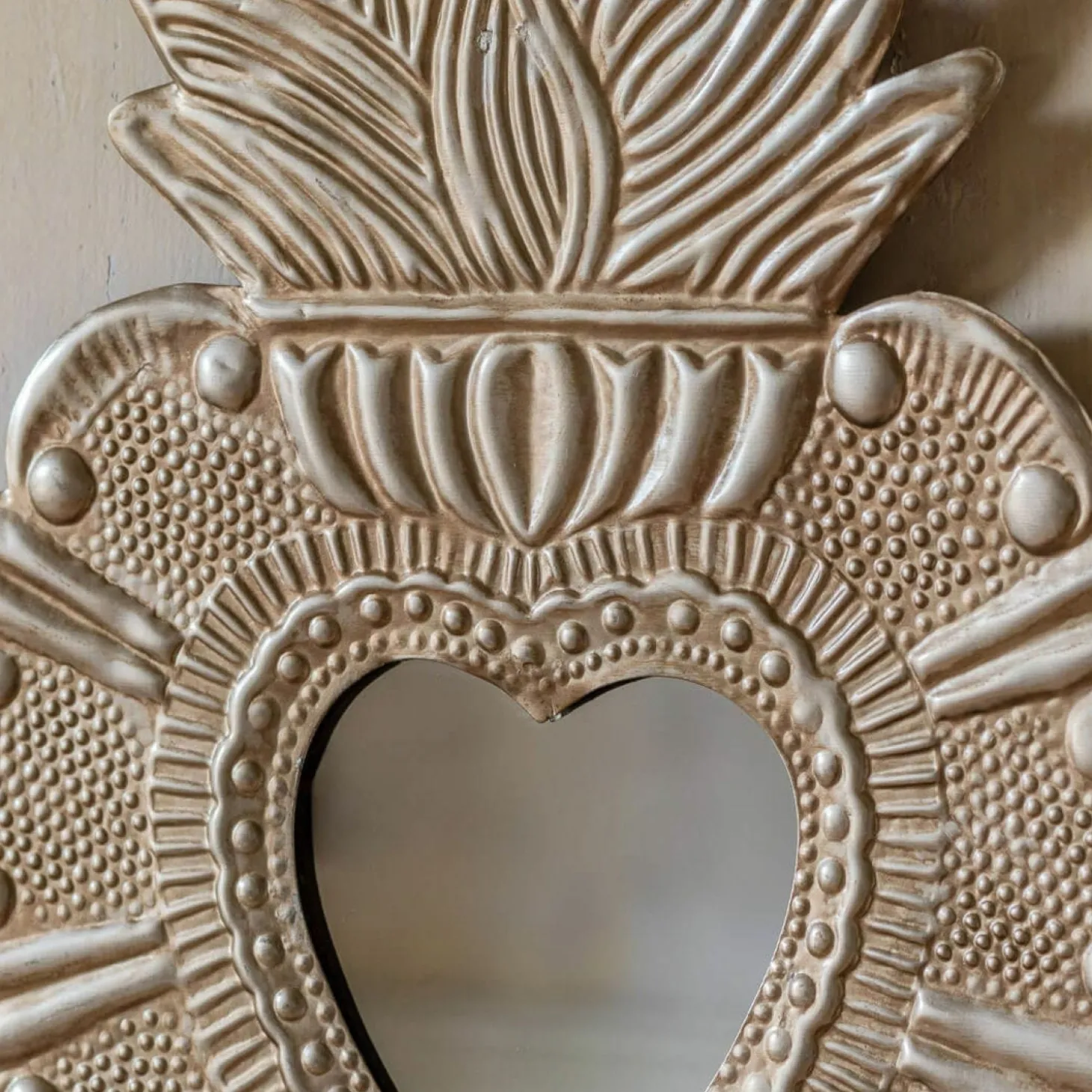 Heart and Flames Mirror