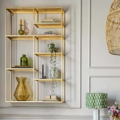 Henry Gold Wall Shelf