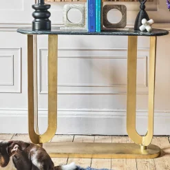 Hollywood Marble Console Table