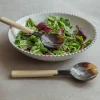 Horn and Bone Salad Servers