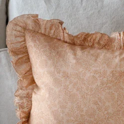Indian Hand Block Printed Square Floral Cushions