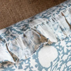 Indian Hand Block Printed Square Floral Cushions