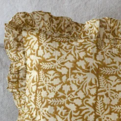 Indian Hand Block Printed Square Floral Cushions