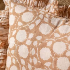 Indian Hand Block Printed Rectangular Floral Cushions