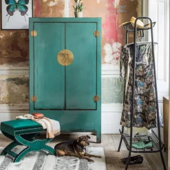 Industrial Black Metal Coat Rack