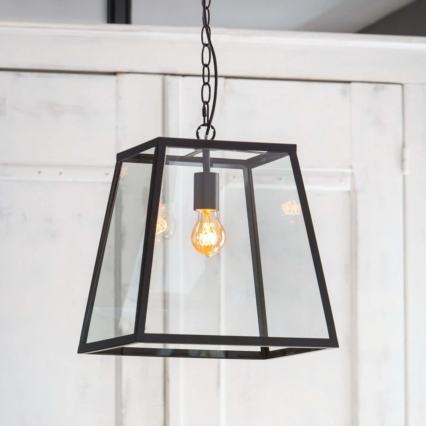 Inko Glass Lantern Pendant Light