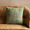 Ione Embroidered Velvet Square Cushion