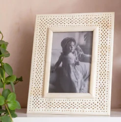 Jaali Bone Inlay Photo Frame