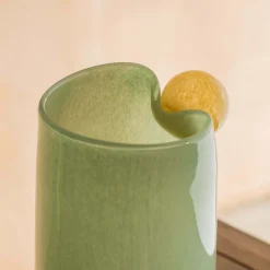 Jade and Yellow Large Bolita Vase