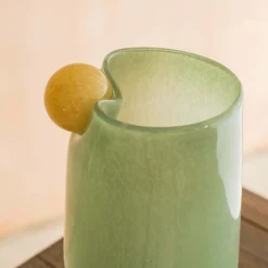 Jade and Yellow Large Bolita Vase