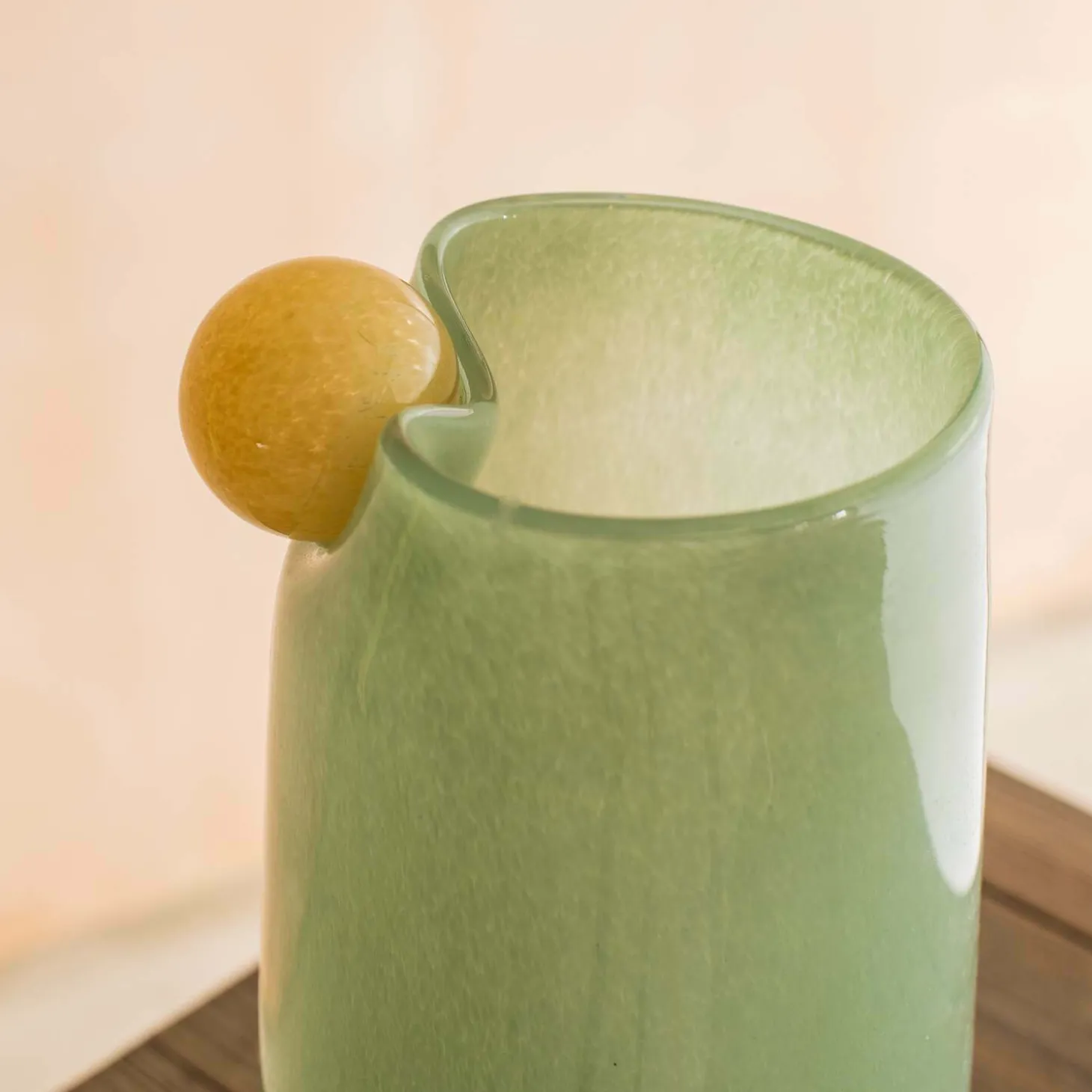 Jade and Yellow Large Bolita Vase