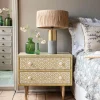 Jaipur Bone Inlay Bedside Table