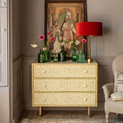 Jaipur Bone Inlay Chest of Drawers