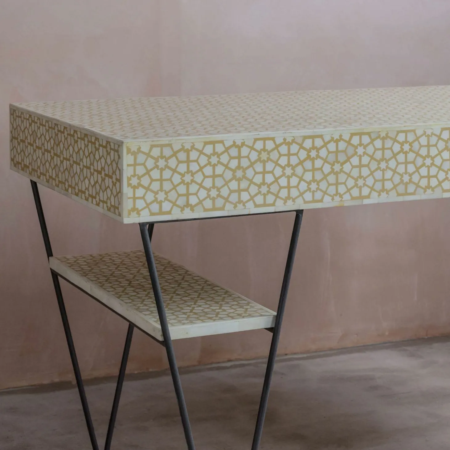 Jaipur Bone Inlay Desk