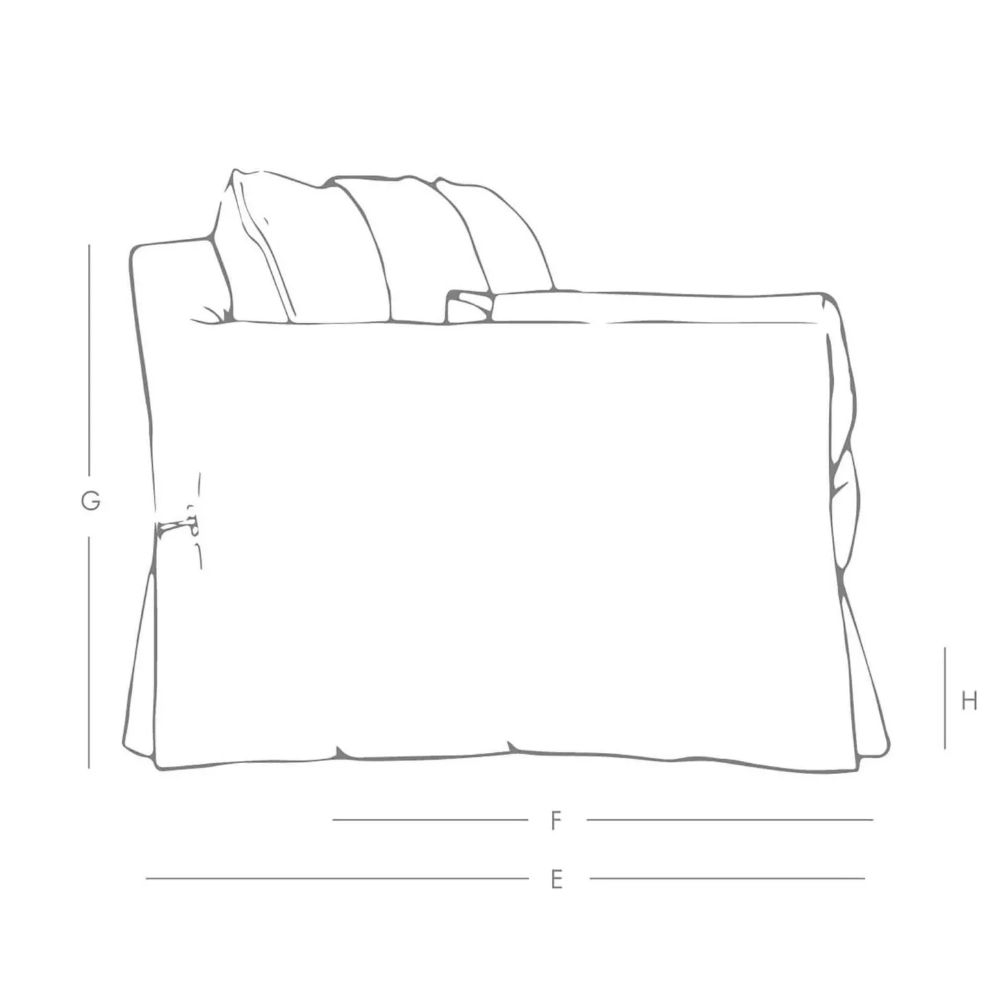 Jasmine Natural Belgian Linen Two Seater Sofa