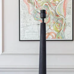 Jax Black Wood Floor Lamp