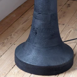 Jax Black Wood Floor Lamp
