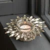 Jewelled Silver Tealight Holder